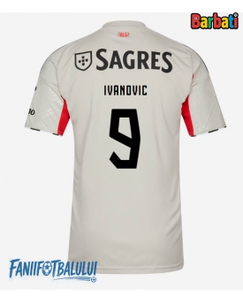Benfica Franjo Ivanovic #9 Tricou Fotbal Replică 2025-26 Barbati Deplasare